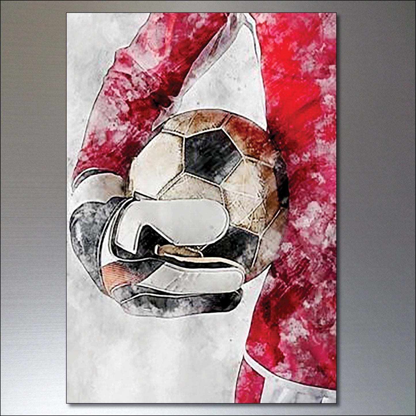 Set of 8 vintage-style football fridge magnets featuring World Cup designs, perfect for sports fans and football enthusiasts.