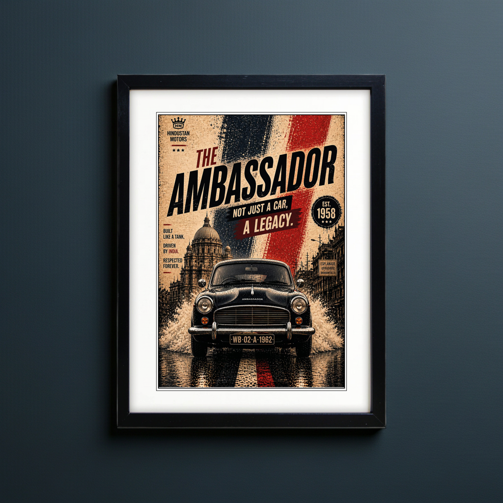 Auto Motor Classic Design Print | The Ambassador | A3 Satin Luxury Paper | No.3