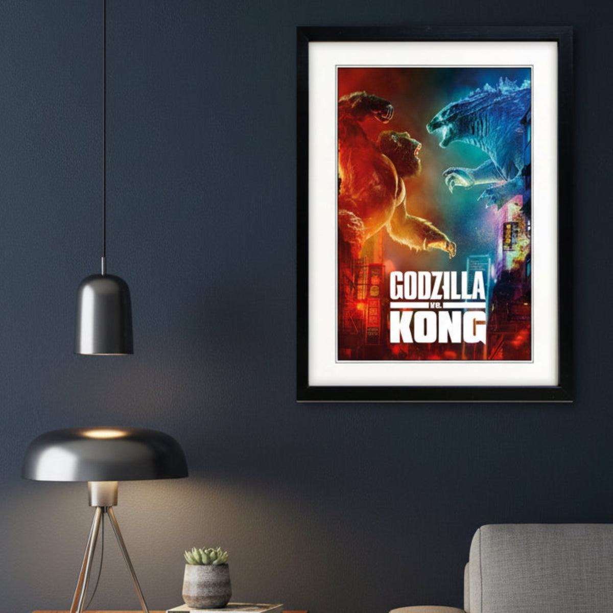 Godzilla vs Kong Movie Poster Print | A3 Satin Paper | No.1