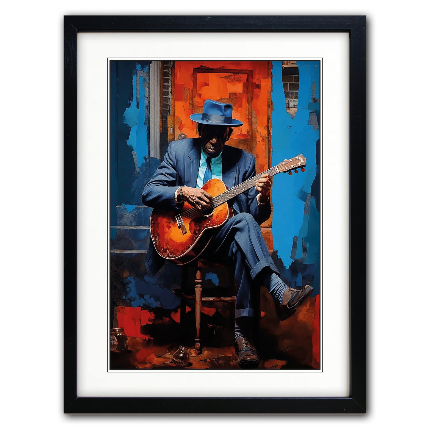 Blues, Jazz & Soul Music Icons Painting Print | No.6