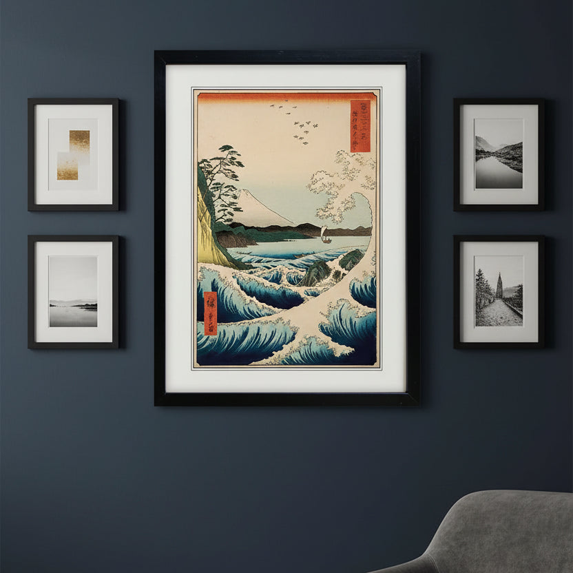 Japanese Traditional Landscape Ink Art | A3 Satin | No.2