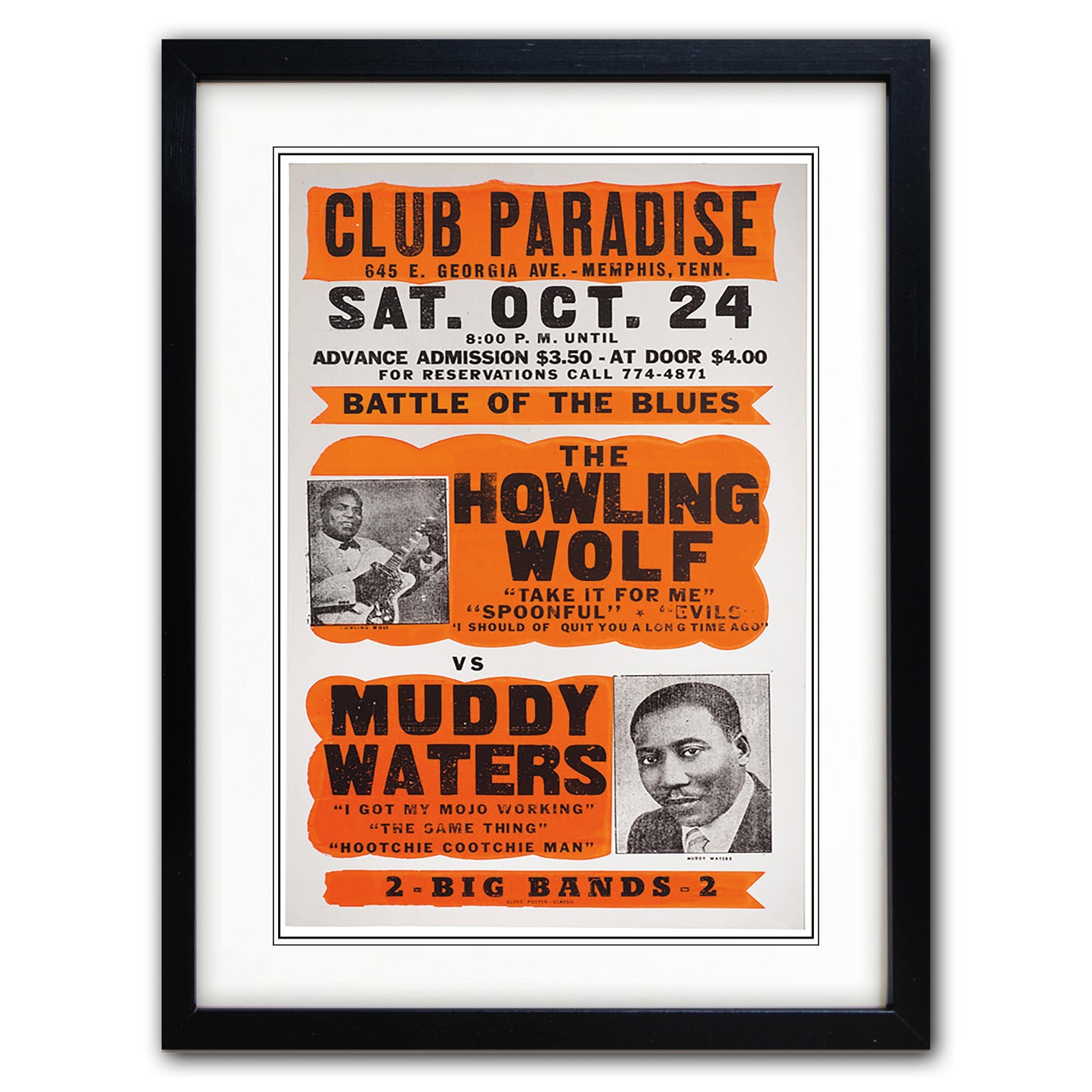 Soul And Blues Vintage Gig Poster Print | A3 Satin | No.5