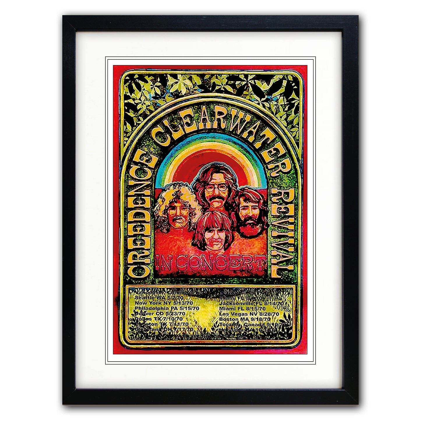 Classic Rock Music Poster Print | A3 Satin | No.5