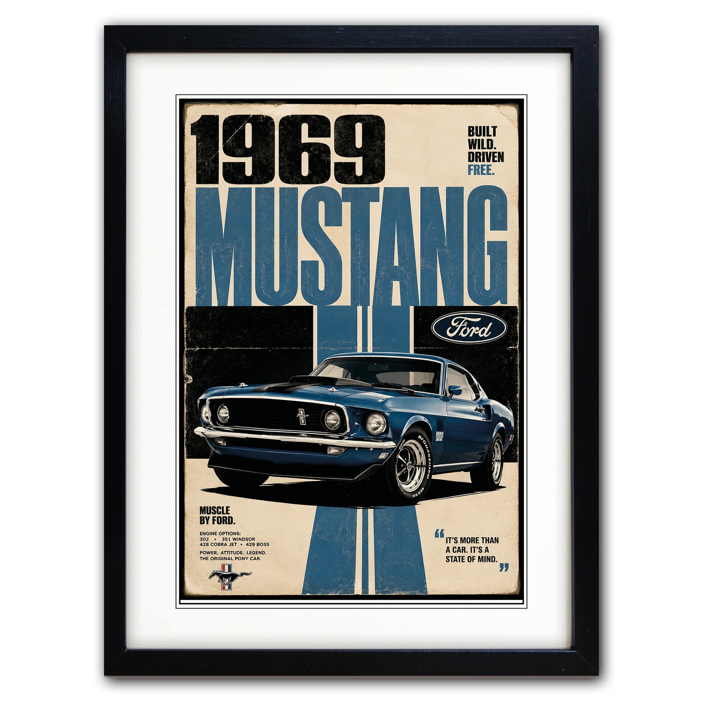 Auto Motor Classic Design Print | A3 Satin Luxury Paper | No.6