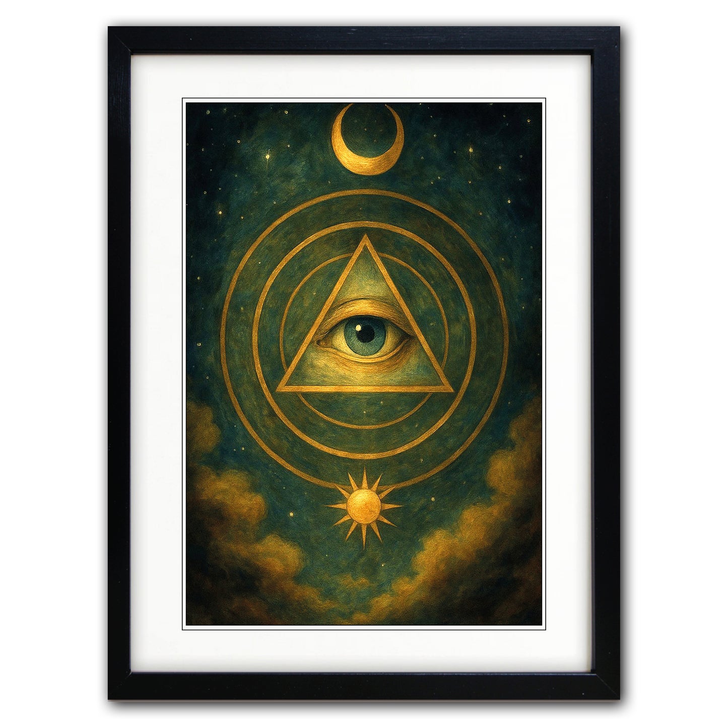 Mystic Tarot Zodiac Vintage Art Print | A3 Satin | No.6