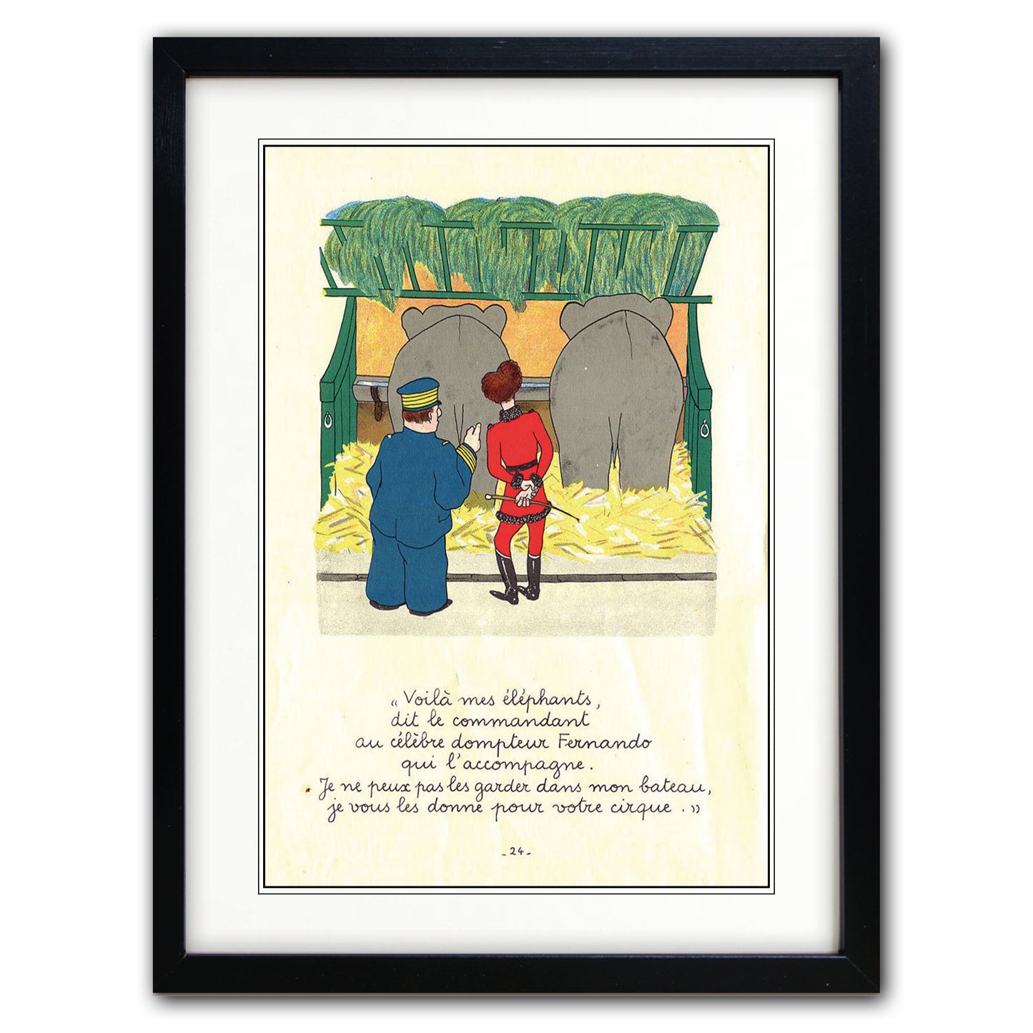 Babar the Elephant A3 Luxury Satin Art Print | Classic Children's Illustration | No.6