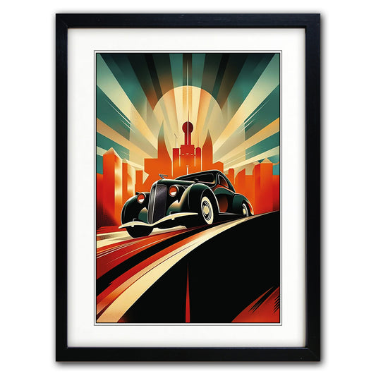 Art Deco City Scape | A3 Satin Luxury Paper | No.8