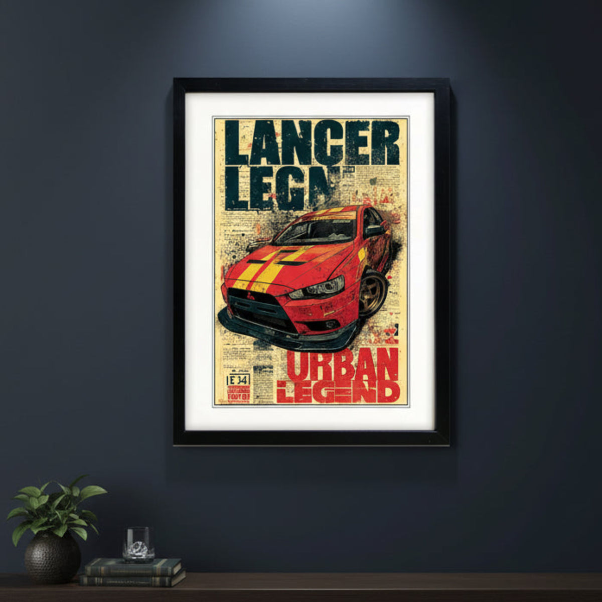 Auto Motor Classic Design Print | A3 Satin Luxury Paper | No.9