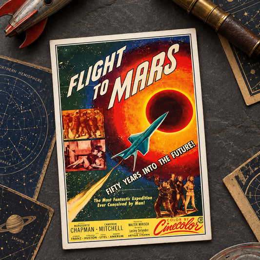 Vintage B Movie Cinema Poster Postcards | Pack of 8