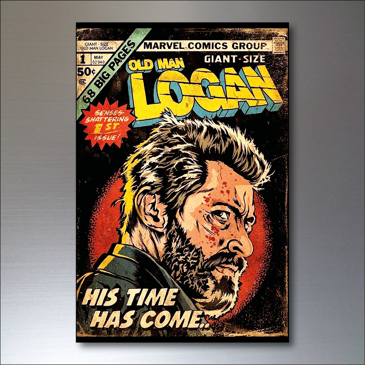 Vintage Superhero & Villain Comic Fridge Magnets | Set of 8