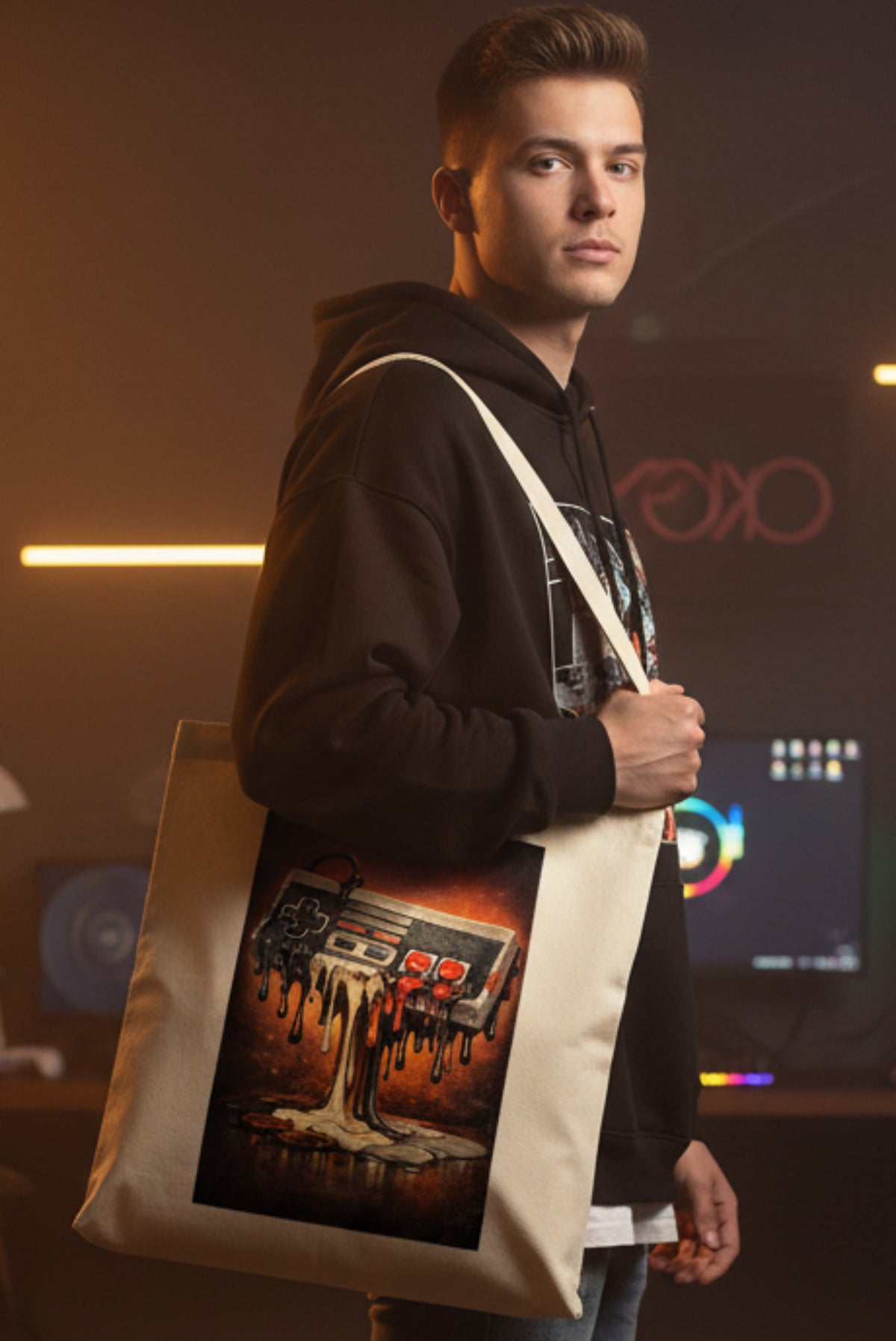 NES Controller Vintage Gaming Tote Bag | Cotton | No.2