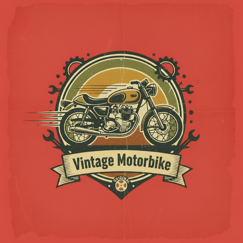 Motorbike stylised prints