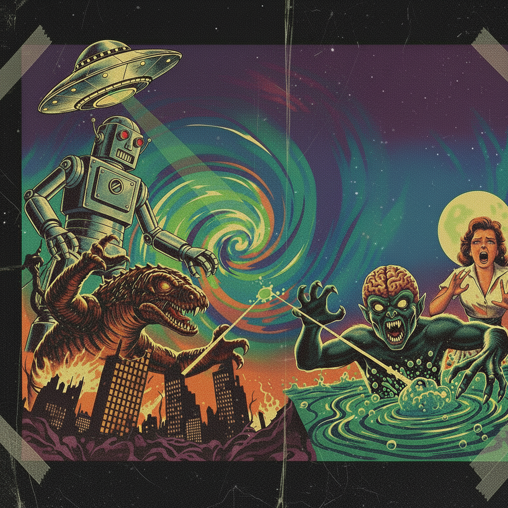 B-Movie Fridge Magnets