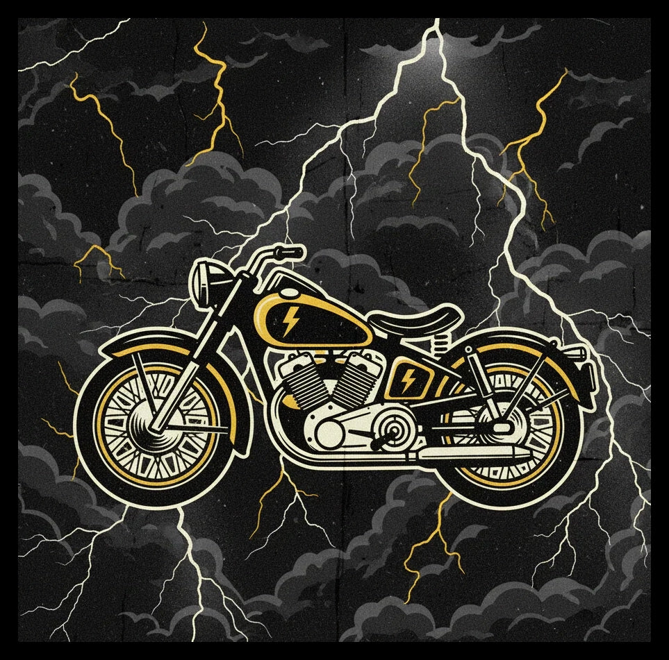 Motorbike Fridge Magnets