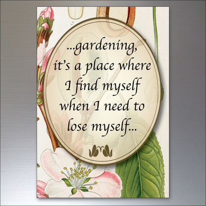 Set of 8 gardening-themed inspiration quotes fridge magnets, featuring colorful designs and motivational messages for gardening lovers.
