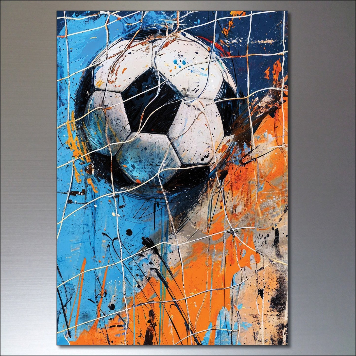 Set of 8 vintage-style football magnets featuring World Cup designs, perfect for refrigerators and sports-themed decor.