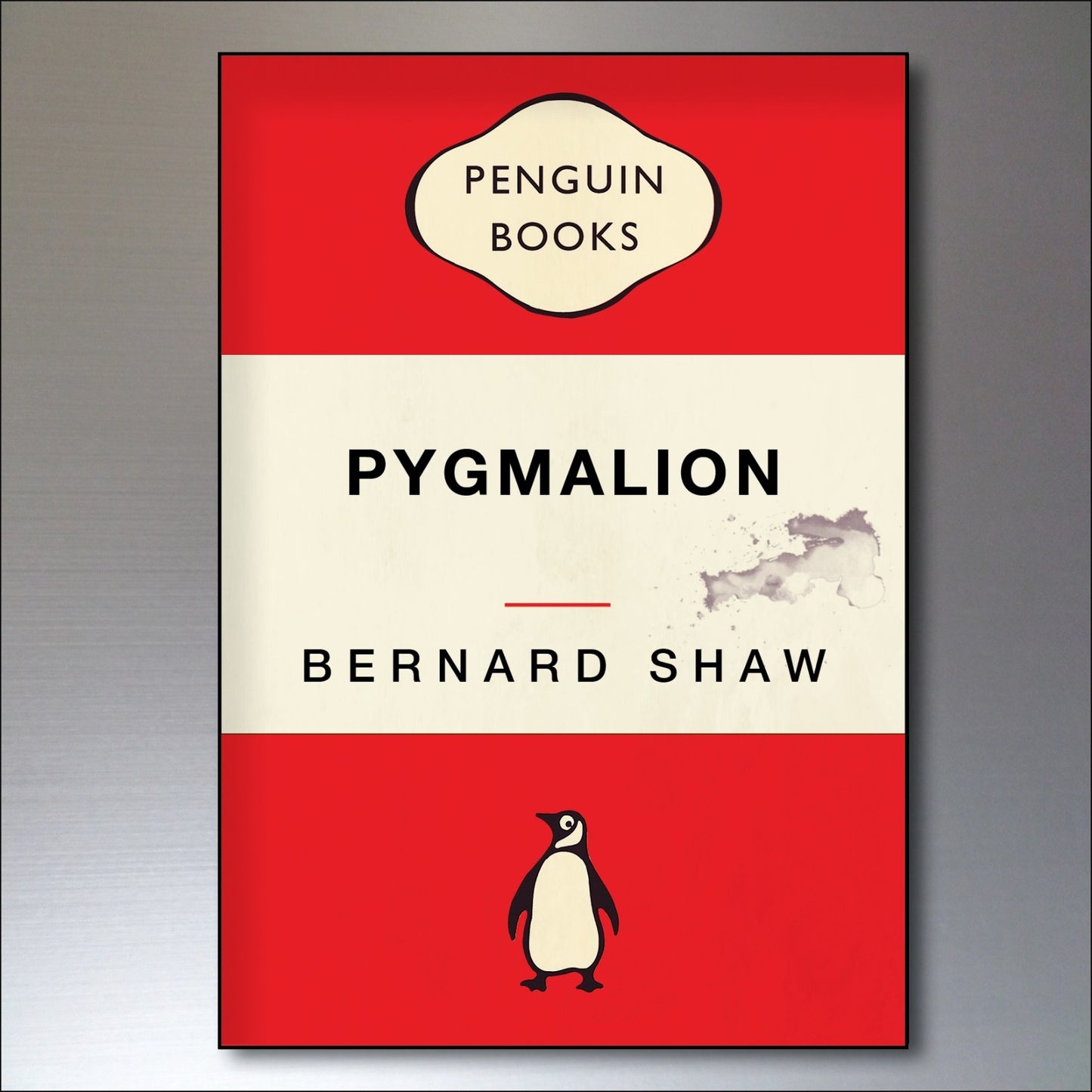 Set of 8 vintage penguin book cover retro fridge magnets featuring classic book illustrations, unbranded collectible kitchen decor.