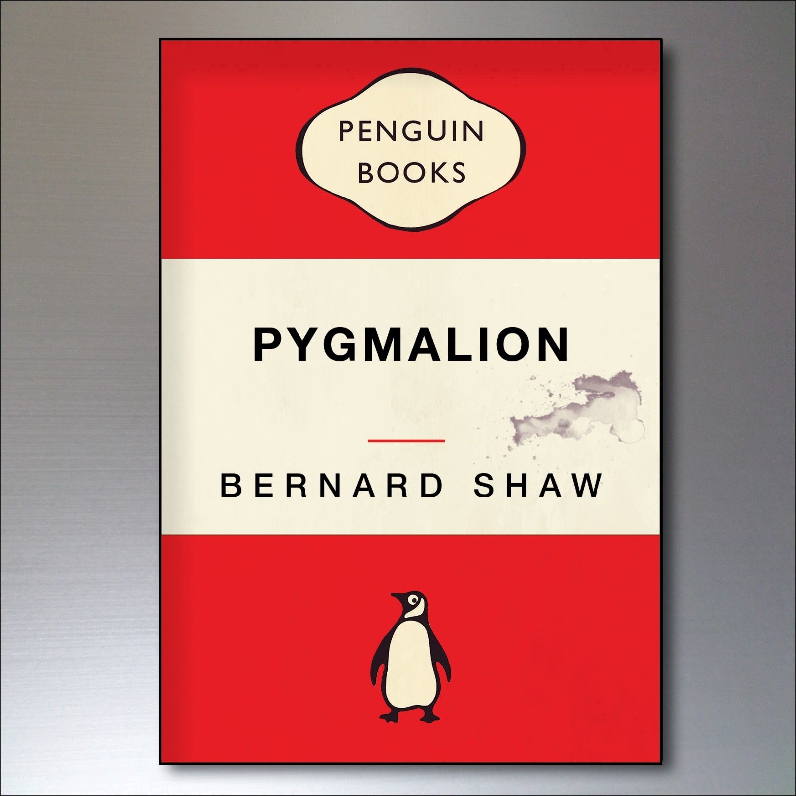 Set of 8 vintage penguin book cover retro fridge magnets featuring classic book illustrations, unbranded collectible kitchen decor.