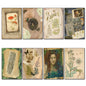 Vintage Victorian mystic design pagan life decorative fridge magnets set featuring intricate mystical symbols and vintage-inspired artwork.