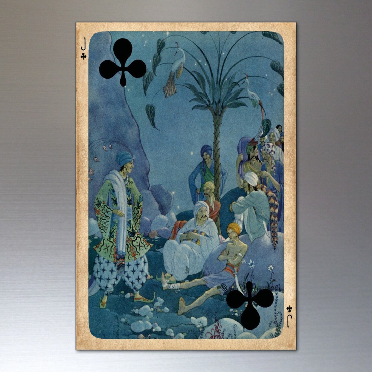 Set of 8 vintage Indian Tarot cards fridge magnets, retro tarot-themed decorative magnets for refrigerator decor.