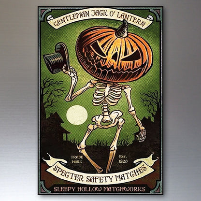Set of six vintage Halloween fridge magnets featuring horror comic cover designs, with creepy, spooky artwork on each magnet.