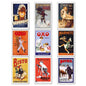 Set of 9 vintage retro fridge magnets featuring classic advert designs, perfect for decorating refrigerators and magnetic surfaces.