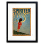 Studio Ghibli Spirited Away castle film poster on high gloss paper, featuring colorful artwork in A3 size.