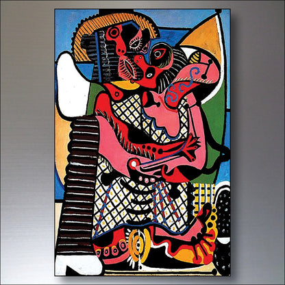 Set of 8 vintage Pablo Picasso fridge magnets featuring surrealist Spanish art designs by Surralalist.