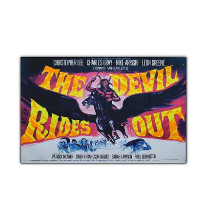 Set of 8 vintage Hammer Horror movie poster fridge magnets, featuring classic horror film artwork and iconic characters.