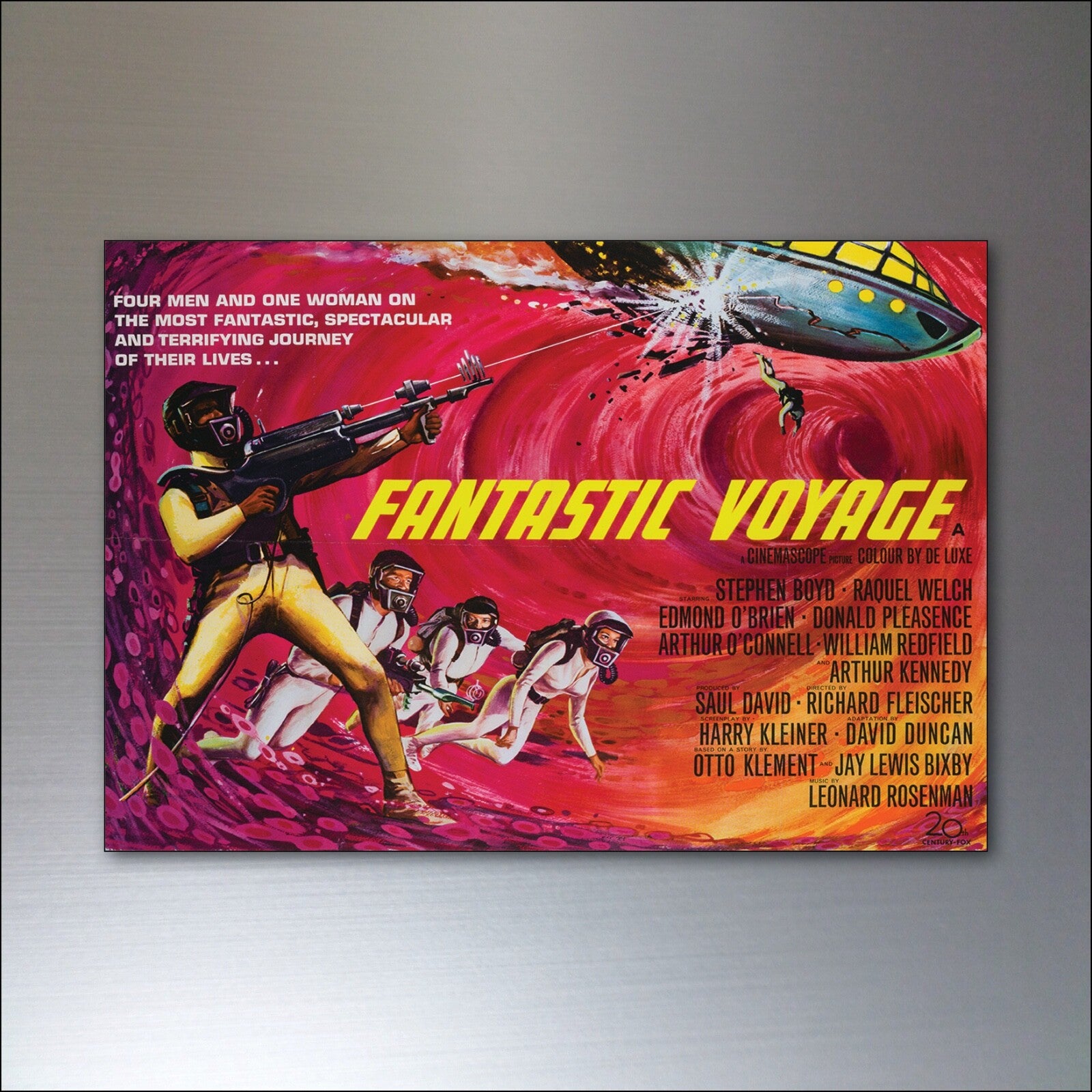 Set of 8 classic B movie film poster fridge magnets with flexible design, featuring vintage horror and sci-fi movie artwork.