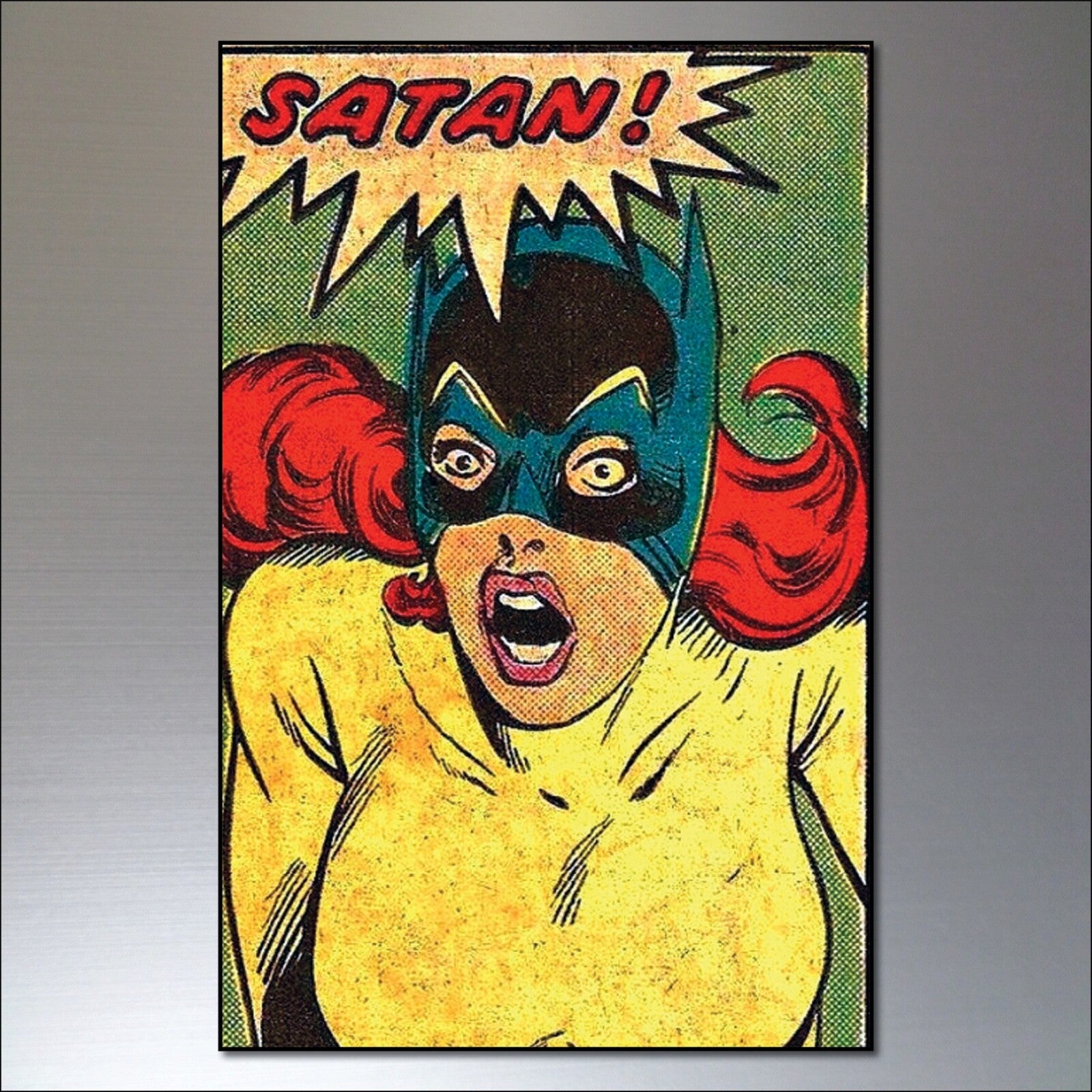 Vintage retro comic strip fridge magnets by Classic featuring funny quotes and colorful comic-style illustrations.
