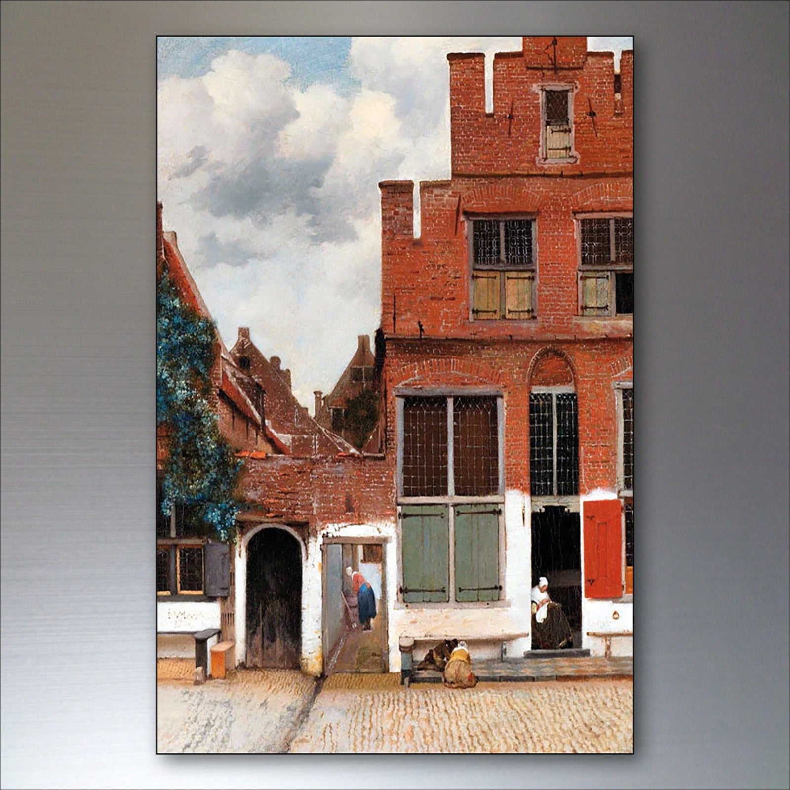 Set of 8 vintage Johannes Vermeer fridge magnets featuring famous Dutch master paintings, perfect for art lovers and collectors.