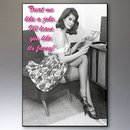 Set of 8 vintage pin-up girl fridge magnets, unbranded, featuring retro-style pin-up images for refrigerator decoration.