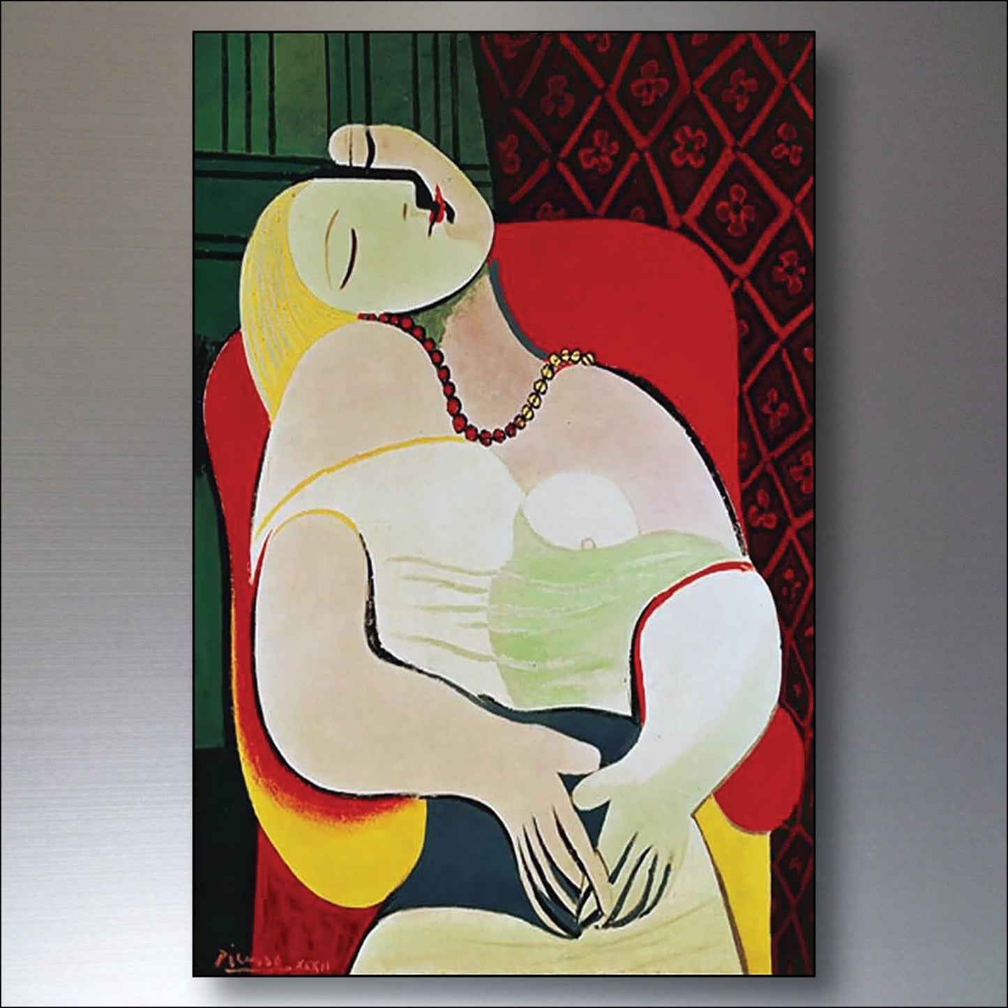 Set of 8 vintage Pablo Picasso fridge magnets featuring surrealism Spanish art by Surralalist, showcasing colorful Picasso paintings.