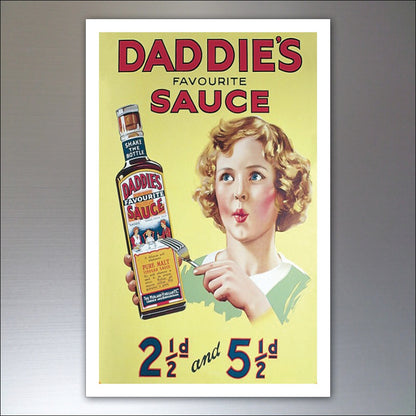 Set of 9 vintage retro fridge magnets featuring food advertisements, unbranded, with colorful and nostalgic designs.