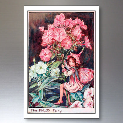 Set of 8 vintage Fairy Victorian garden fairy fridge magnets with whimsical fairy illustrations for decorative display.