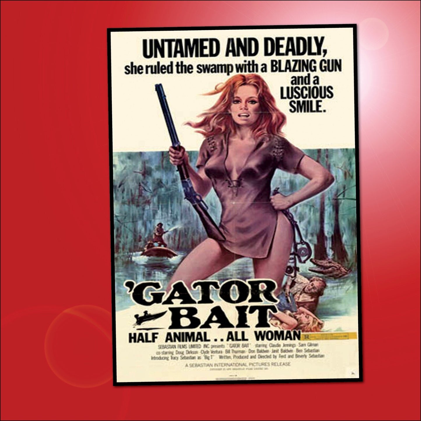 Set of 8 classic B movie film poster fridge magnets, flexible and colorful, featuring vintage horror and sci-fi movie designs.