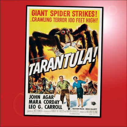 Set of 8 flexible fridge magnets featuring classic B movie film poster designs, perfect for decorating refrigerators.