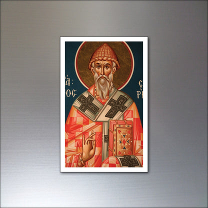 Set of 8 vintage religious fridge magnets featuring Christ, saints, and faith-themed artwork, perfect for decorating your refrigerator.