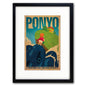 High gloss A3 Studio Ghibli Ponyo film poster art print by Bubbadoodoo on quality paper, featuring colorful Ponyo artwork.