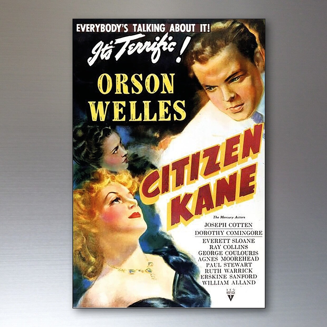 Set of 8 vintage classic film poster fridge magnets by Bubbadoodoo, flexible and decorative for refrigerators.