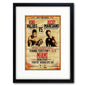 Vintage boxing fight poster print featuring Nino Valdes vs Rocky Marcia, with bold promotional design and classic boxing imagery.