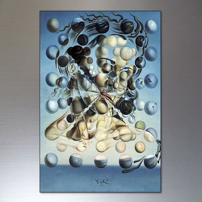 Set of 8 Salvador Dali painting fridge magnets featuring surreal artwork, perfect for decorating your refrigerator.