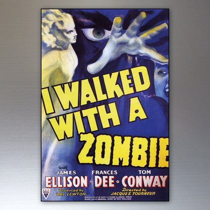 Set of 8 vintage horror movie poster fridge magnets, featuring spooky designs and classic horror film artwork.