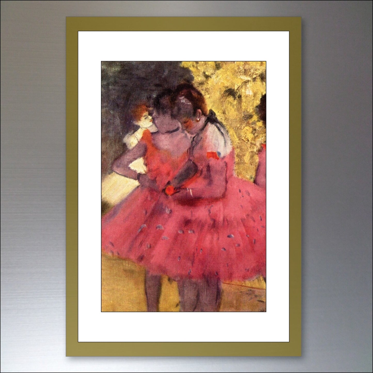 Set of 8 vintage Edgar Degas Impressionist art fridge magnets featuring colorful reproductions of his famous paintings.