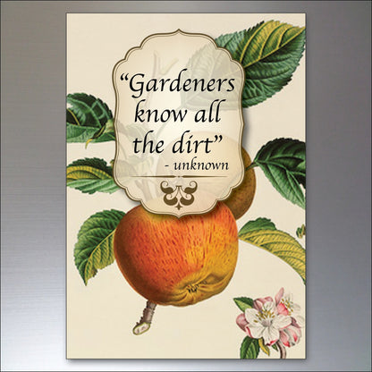 Set of 8 gardening inspiration quotes fridge magnets, unbranded, featuring motivational messages for gardening enthusiasts.