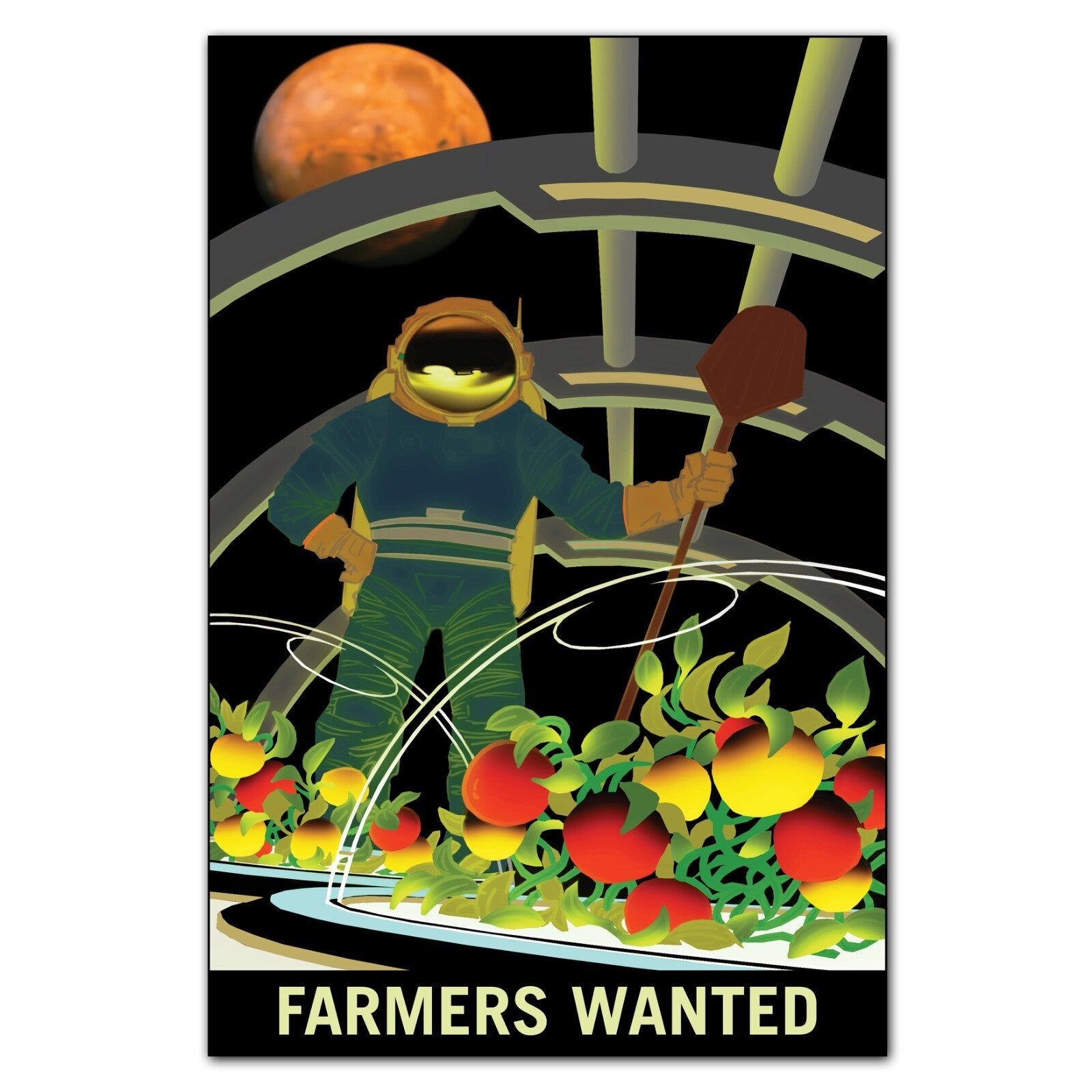 Set of 8 retro sci-fi space travel explorer artwork images for fridge decor, featuring vintage science fiction themes and futuristic scenes.