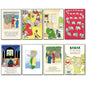 Set of 8 vintage Babar the Elephant fridge magnets, French book-themed decorative refrigerator magnets.