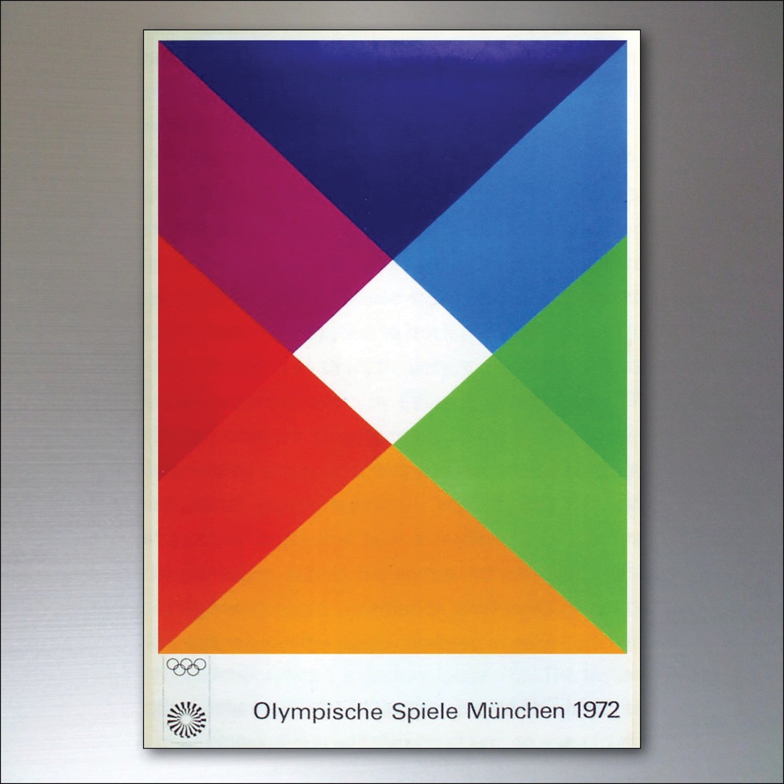 Set of 8 vintage fridge magnets featuring Olympic sports posters, ideal for decorating refrigerators with Olympic-themed designs.