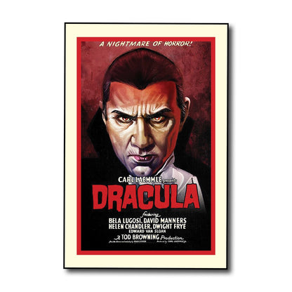 Set of 8 Vintage Hammer Horror Movie Poster fridge magnets, featuring classic horror film artwork and branding.